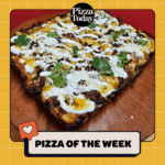 Pizza Today's Featured Pizza of the Week is Omaha, Nebraska-based Izzy's Pizza and The 522 with Brick and Mozzarella cheese blend, Fontanini Chorizo, Roasted Pineapple, Cilantro Lime Crema, Pineapple Jalapeno Sauce, and Cotija Cheese. A little extra Cilantro on top for the pop.