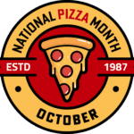 official National Pizza Month logo, new logo