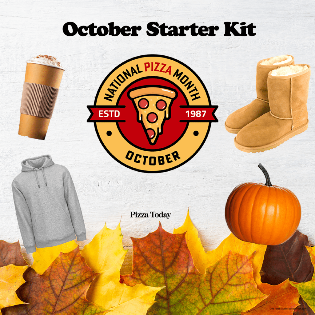 October Starter Kit, National Pizza Month, social graphic